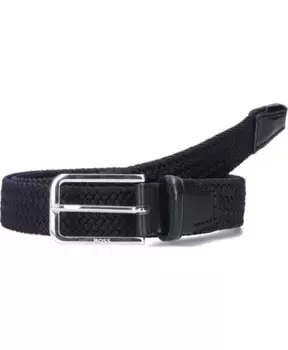 Плетеный темный ремень Clorio Hugo Boss, синий