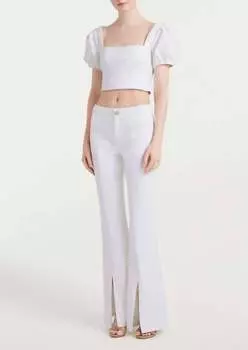 Плетеный топ Braden белого цвета cinq a sept