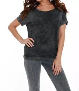 Плетеный топ спереди назад в угольном цвете ANGEL, цвет charcoal