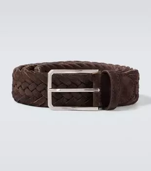 Плетёный пояс из замши Canali