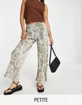 Плиссе прямого кроя Topshop Petite Marble