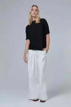 Плиссированная блузка leem, черный