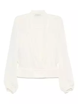 Плиссированная блузка Philosophy Di Lorenzo Serafini, нейтральный