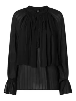Плиссированная блузка PINKO, черный