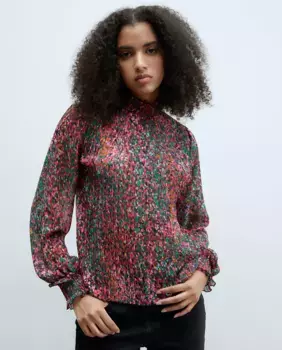 Плиссированная блузка Sfera, зеленый