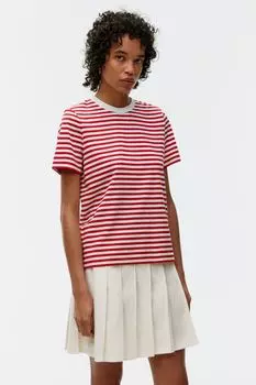 Плиссированная джинсовая юбка Arket, белый