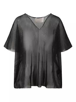 Плиссированная футболка Circus Hotel, черный