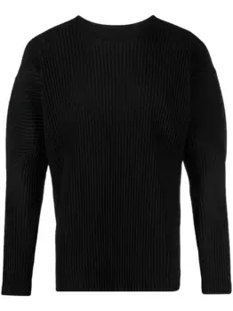 Плиссированная футболка Homme Pliss Issey Miyake, черный