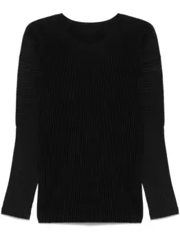 Плиссированная футболка Homme Pliss Issey Miyake, черный
