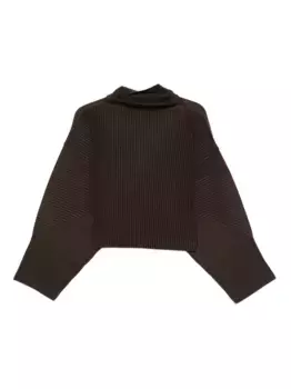 Плиссированная футболка Mc June с высоким воротником Homme Pliss Issey Miyake, коричневый