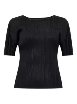 Плиссированная футболка Pleats Please Issey Miyake, черный
