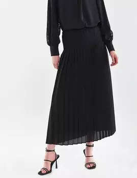 Плиссированная Юбка Черная Kayra