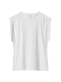 Плиссированная майка Slub Rag & Bone, белый