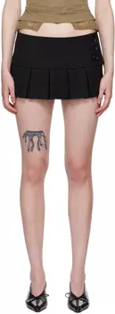 Плиссированная микро-мини-юбка GUIZIO