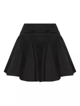 Плиссированная мини-юбка AllSaints, черный