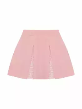 Плиссированная мини-юбка Fendi, розовый