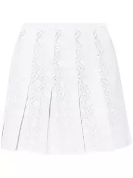 Плиссированная мини-юбка Givenchy, белый