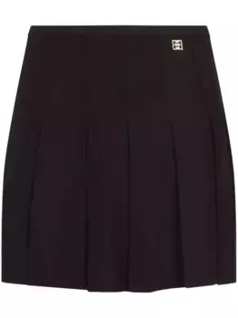 Плиссированная мини-юбка Givenchy, коричневый