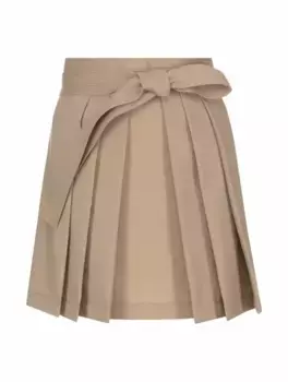 Плиссированная мини-юбка Kenzo, бежевый