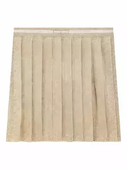 Плиссированная мини-юбка MIU MIU
