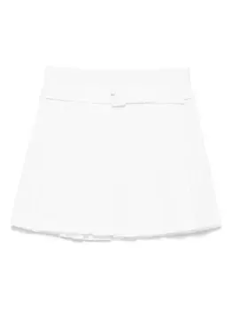 Плиссированная мини-юбка SHUSHU/TONG, белый