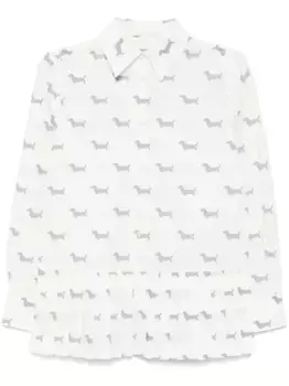 Плиссированная рубашка THOM BROWNE