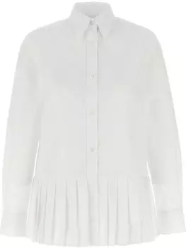 Плиссированная рубашка Thom Browne, белый