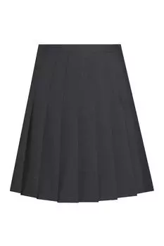 Плиссированная школьная юбка David Luke, черный
