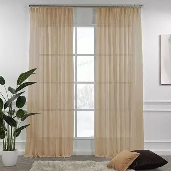 Плиссированная штора Puude Home Design - 2 шт, 52x1x140 см, светло-коричневый