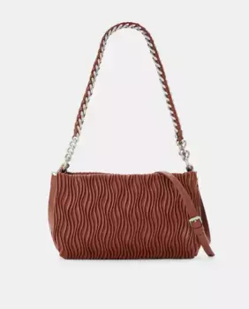 Плиссированная сумка через плечо Jo & Mr. Joe, коралловый