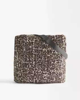 Плиссированная сумка через плечо с магнитной застежкой и животным принтом Parfois, коричневый