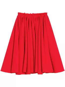 Плиссированная юбка AMI Paris, красный