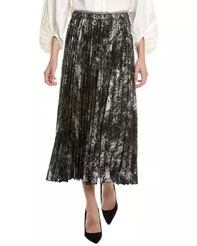 Плиссированная юбка Anne Klein, черный