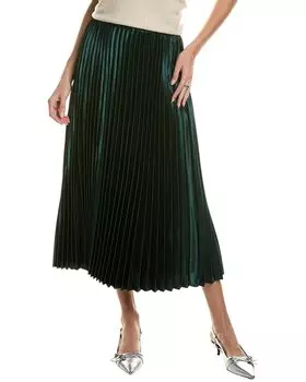 Плиссированная юбка Anne Klein, зеленый