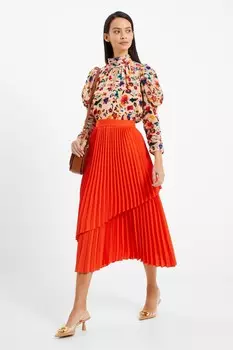 Плиссированная юбка "Ария" French Connection, красный