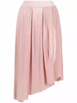 Плиссированная юбка асимметричного кроя Givenchy, розовый