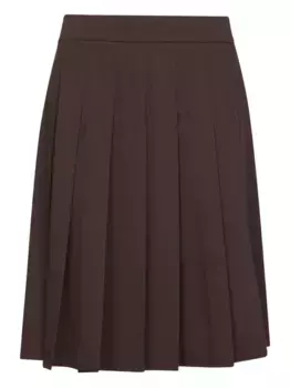 Плиссированная юбка Blanca Vita, коричневый