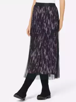 Плиссированная юбка Creation L, черный