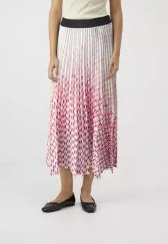 Плиссированная юбка DEGRADE PLEATED SKIRT KARL LAGERFELD, белый