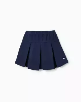 Плиссированная юбка для девочки с эластичной талией Zippy, темно-синий