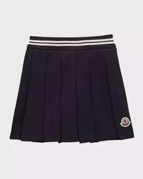 Плиссированная юбка для девочки с шароварами, размер 12М-3 Moncler, цвет Blue Navy