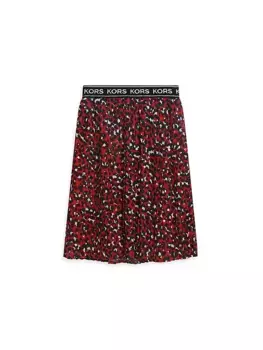 Плиссированная юбка для маленьких девочек и девочек с принтом Michael Kors Kids, красный