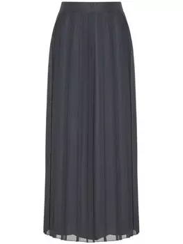 Плиссированная юбка Eleventy, серый