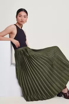 Плиссированная юбка Evelyn Monsoon, зеленый