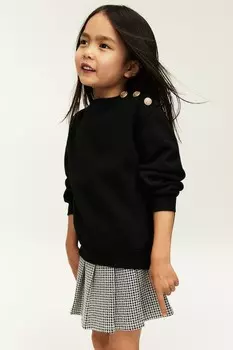 Плиссированная юбка H&M, бежевый