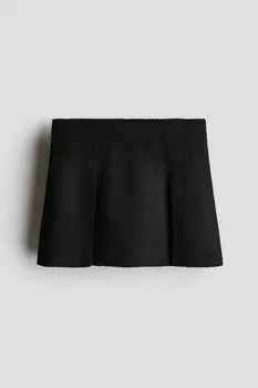 Плиссированная юбка H&M, черный