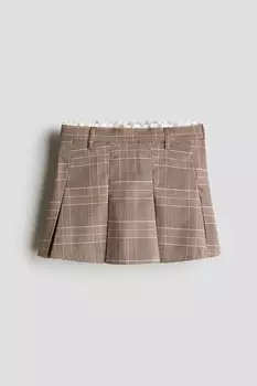 Плиссированная юбка H&M, мультиколор