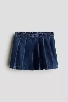 Плиссированная юбка H&M, синий