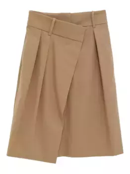 Плиссированная юбка-халат LOEWE, нейтральный