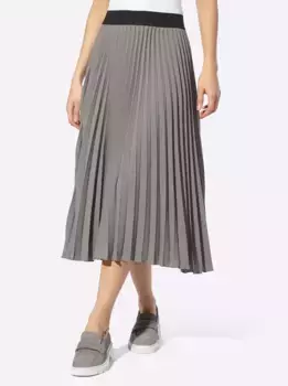 Плиссированная юбка Heine, серый